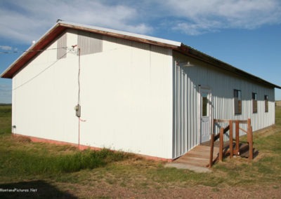 June picture of the Powderville, MT Community Hall. Image is from the Powder River and Tongue River, Montana Picture Tour.