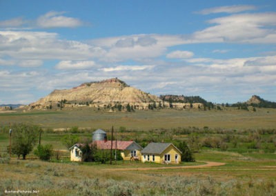 June picture of Eagle Butte near the General Custer Final Camp Historical Marker. Image is from the Lame Deer, Montana Picture Tour.