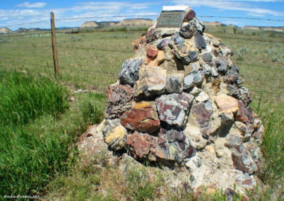 June picture of the General Custer Final Camp Historical Marker located north of Lame Deer. Image is from the Lame Deer, Montana Picture Tour.