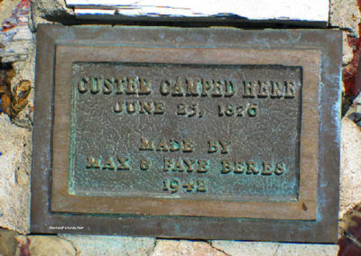 Close-up of the General Custer Final Camp Historical Marker located north of Lame Deer. Image is from the Lame Deer, Montana Picture Tour.