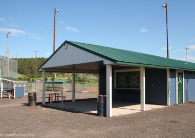 June picture of the Lame Deer Baseball Fields in Hestaneheoo Park. Image is from the Lame Deer, Montana Picture Tour.