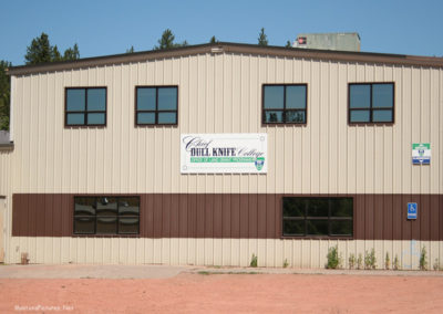 June picture of the Chief Dull Knife College building. Image is from the Lame Deer, Montana Picture Tour.