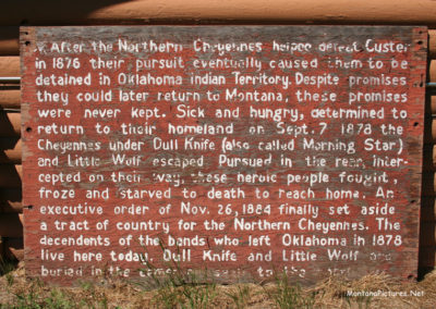 June picture of the Visitor Center history of Lame Deer, Montana. Image is from the Lame Deer, Montana Picture Tour.