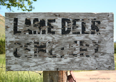 June picture of the Lame Deer Cemetery entrance sign. Image is from the Lame Deer, Montana Picture Tour.