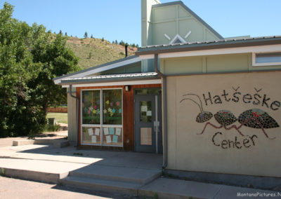 June picture of The Hatseske Day Care Center. Image is from the Lame Deer, Montana Picture Tour.
