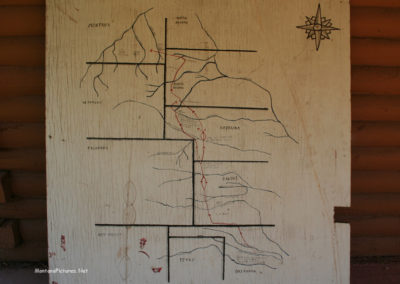 June picture of the Lame Deer Visitor Center map of 1878. Image is from the Lame Deer, Montana Picture Tour.