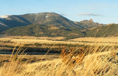 An October photo of the "Sleeping Giant" located west of the Gates Of The Mountains Wilderness