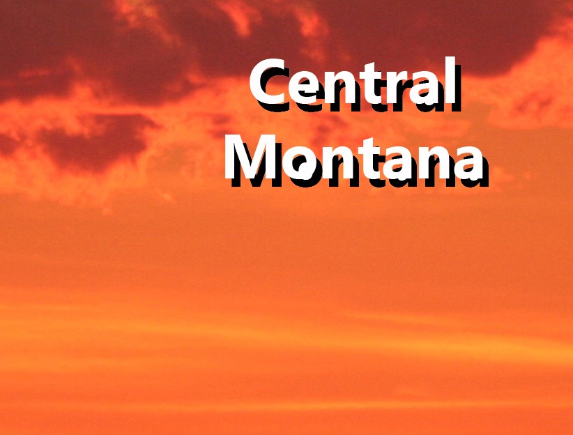 Central MT - Part of the Regional Map of Montana on MontanaPictures.Net
