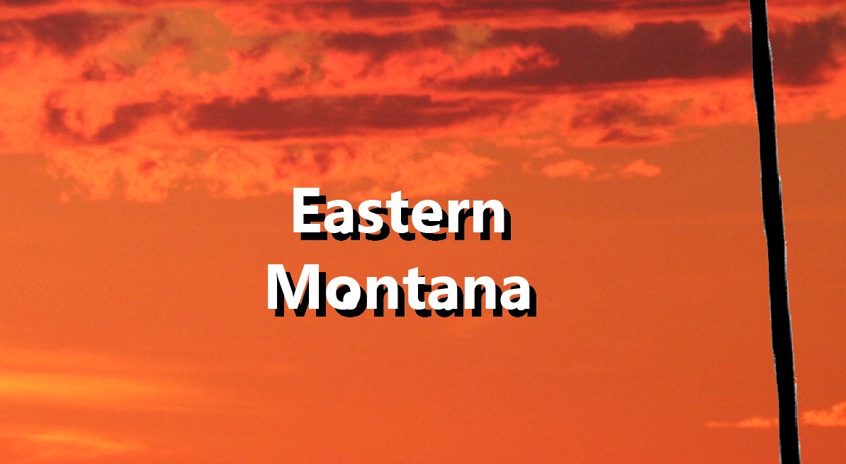 Eastern MT - Part of the Regional Map of Montana on MontanaPictures.Net