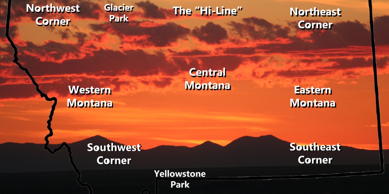 Select A Region In Montana To Explore