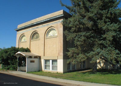 July picture of the Carnegie Library building in Malta Montana