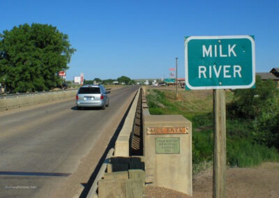 The Highway 2 bridge outside of Malta, Montana