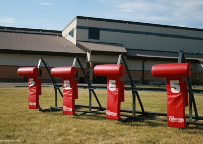 September picture of the Malta, Montana High School tackling sled.