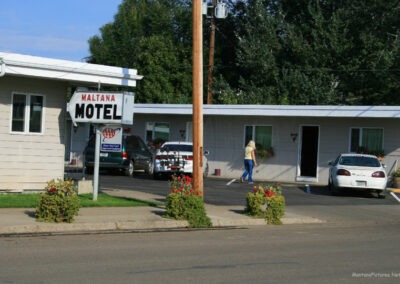 September picture of the Maltana Motel in Malta, Montana.