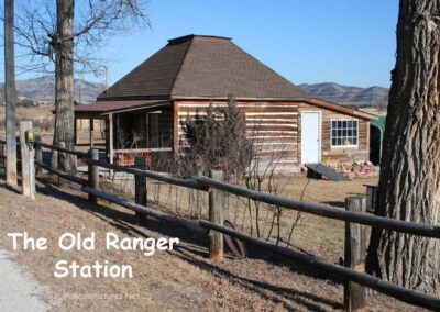 January picture of the old Forest Service Ranger Station in Radersburg, Montana