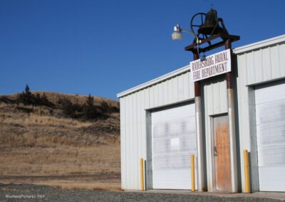 January picture of the Radersburg Montana Rural Fire Department in Radersburg, Montana