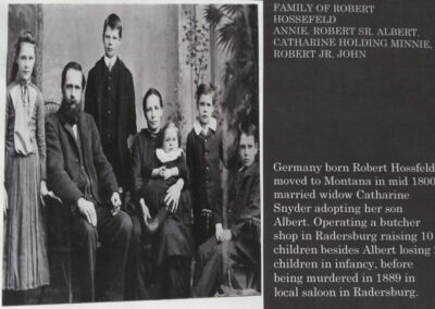 Picture of a family historical photograph found in the Radersburg Cemetery Visitor Center outside Radersburg, Montana